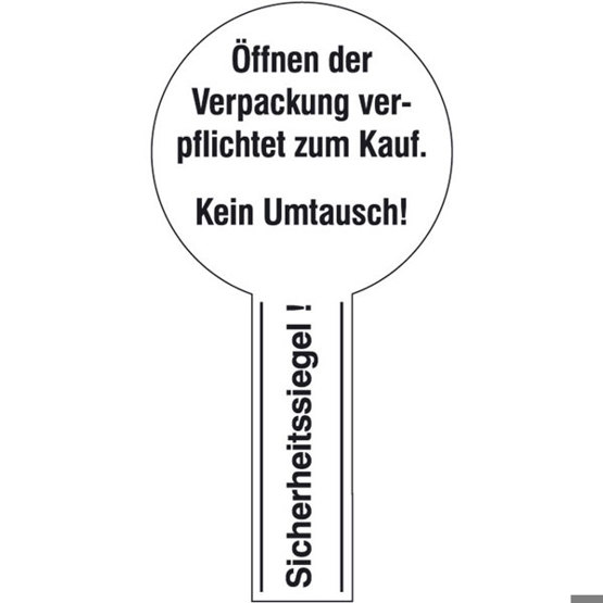 500 Stück Sicherheitssiegelrolle - Material: Voidfolie